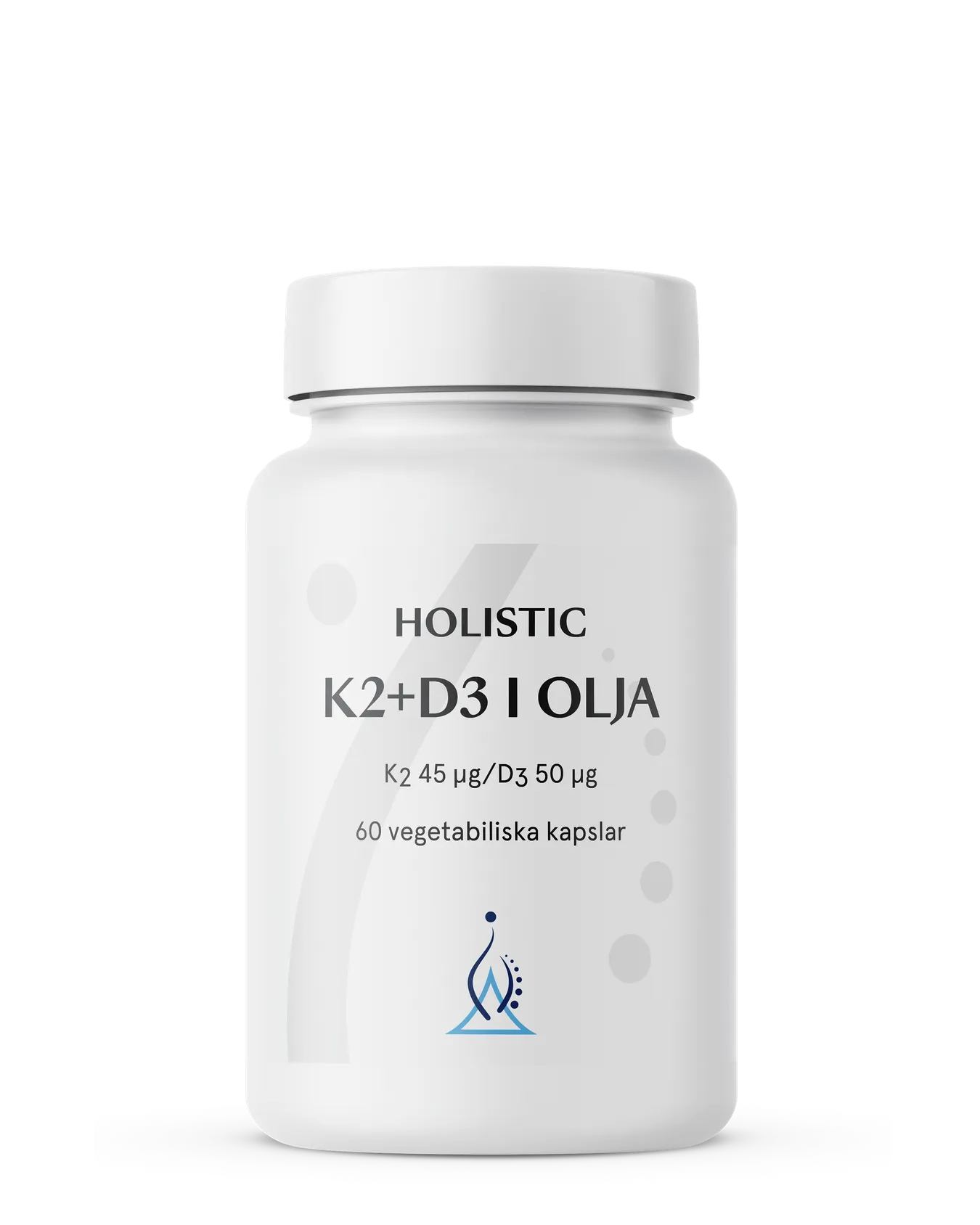 Holistisk K2+D3 i olie, 60 kapsler