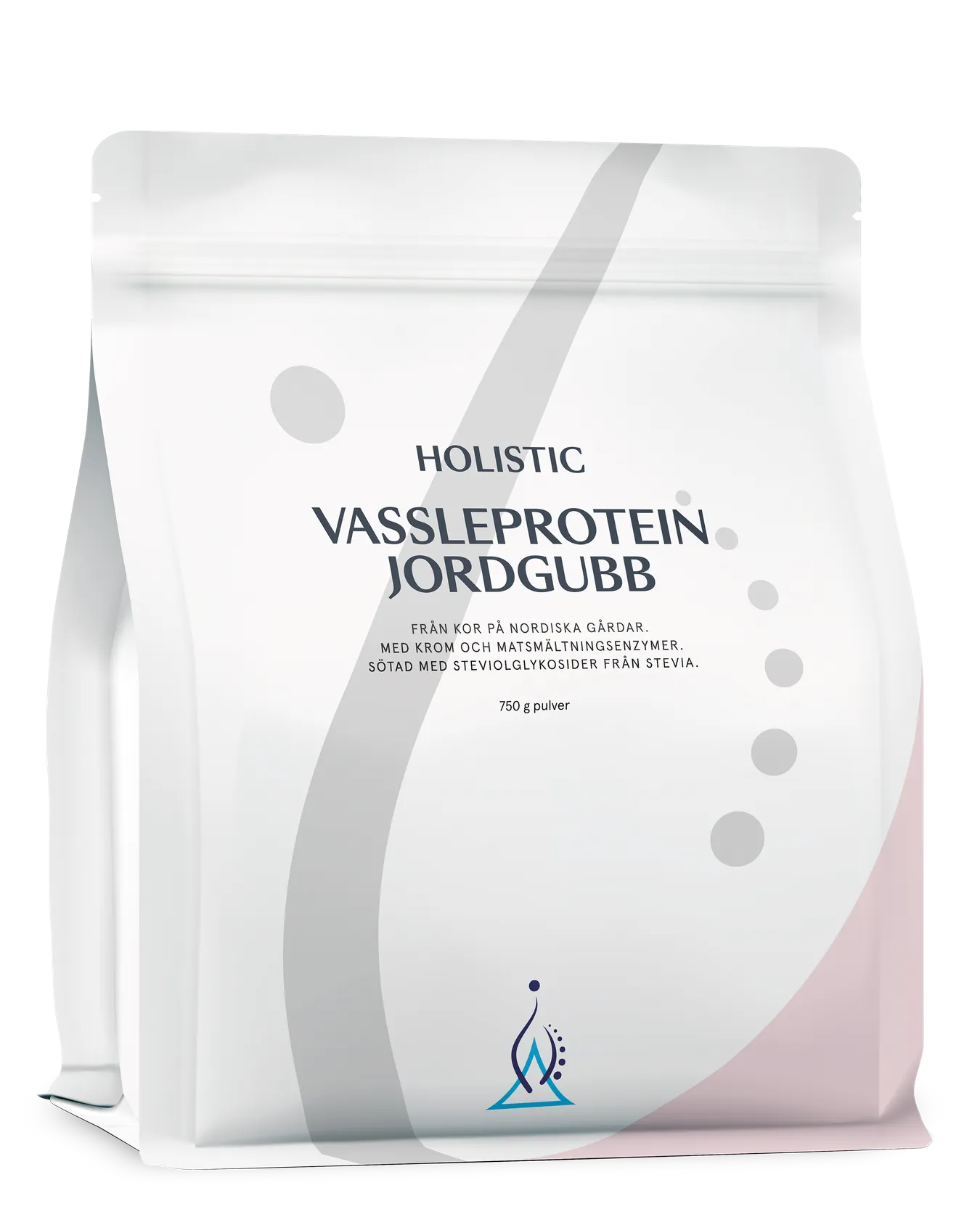 Holistisk valleprotein jordbær, 750 g