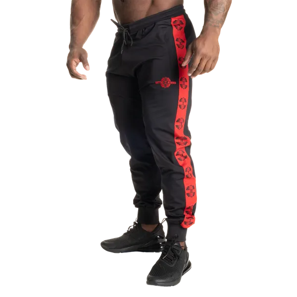 Better Bodies Bronx track pants/Träningsbyxor, Black/Red