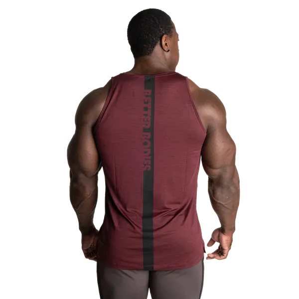 Better Bodies Essex Stribet Tanktop, Rødbrun Melange