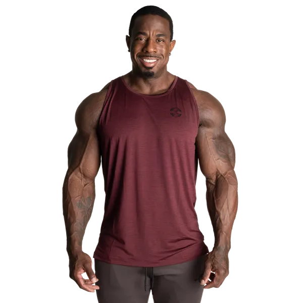 Better Bodies Essex Stribet Tanktop, Rødbrun Melange