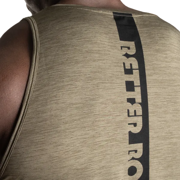 Better Bodies Essex Stribet Tanktop, Vasket Grøn Melange