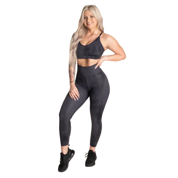 Better Bodies Højtaljede leggings/Træningstights, Mørkegrå grunge