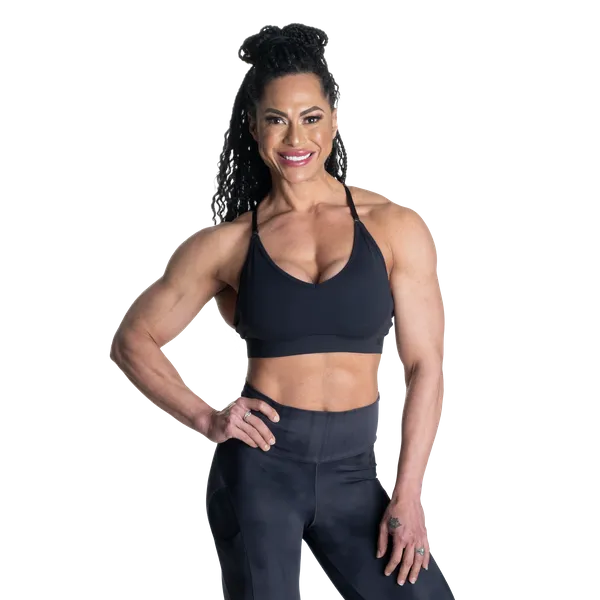Better Bodies High line kort top/Sports-bh, Sort