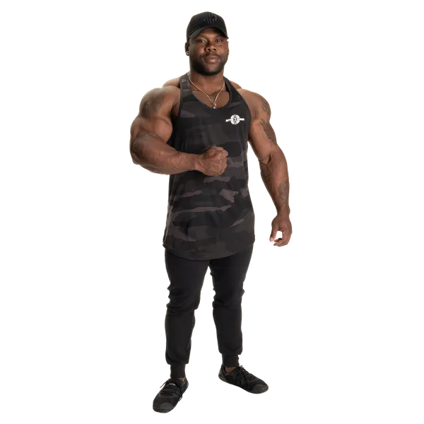Better Bodies Essential T-back Linne, Dark Camo V2