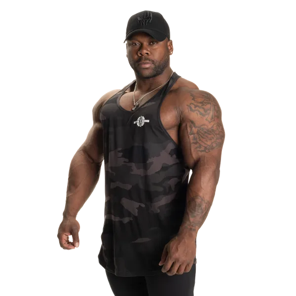 Better Bodies Essential T-back Tanktop, Mørk Camo V2