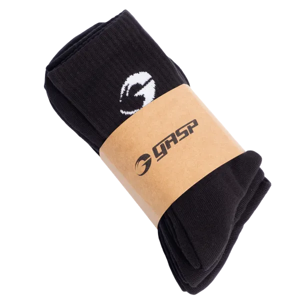 GASP crew socks 3-p, Black