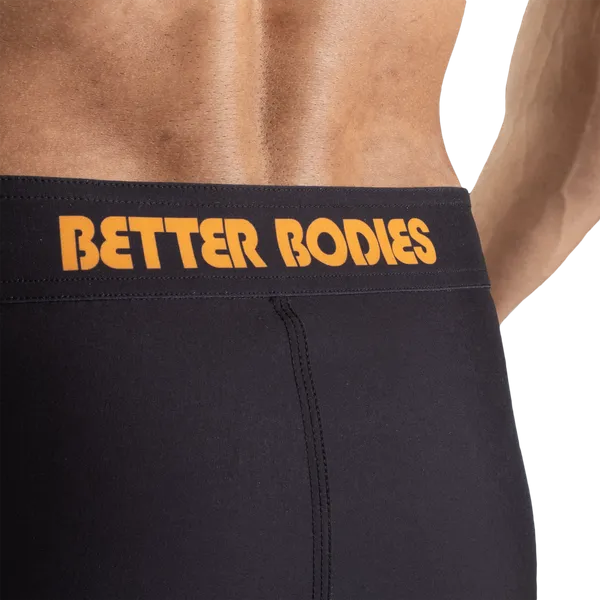 Better Bodies Tapered boardshorts, Sort/Gul