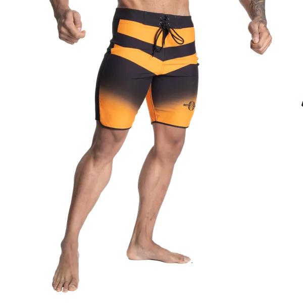 Better Bodies Tapered boardshorts, Sort/Gul