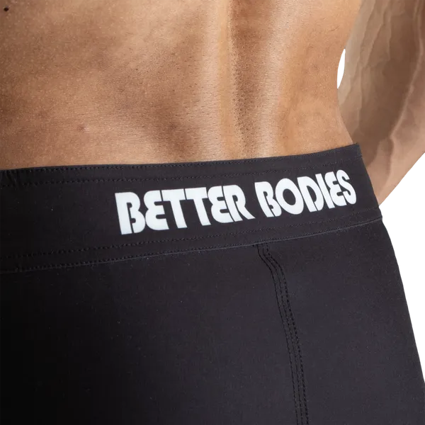 Better Bodies Tapered boardshorts, Sort/Hvid