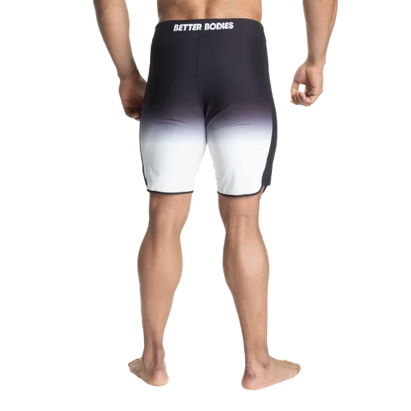 Better Bodies Tapered boardshorts, Sort/Hvid