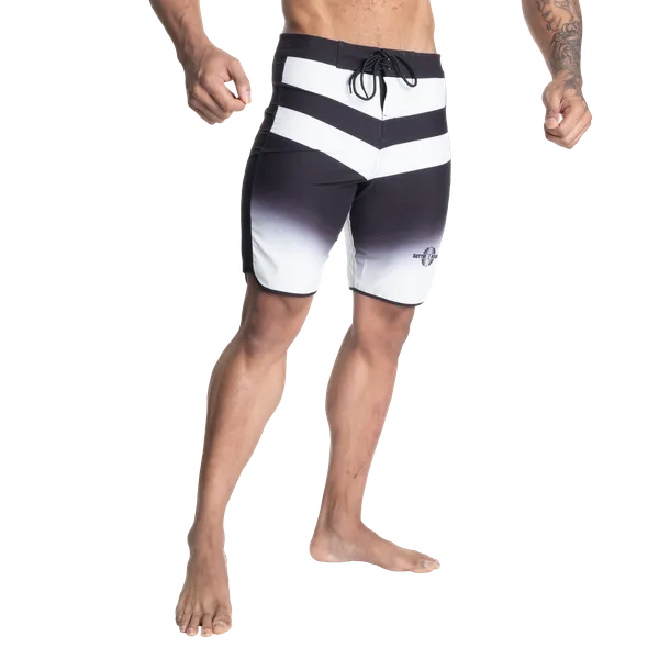 Better Bodies Tapered boardshorts, Sort/Hvid