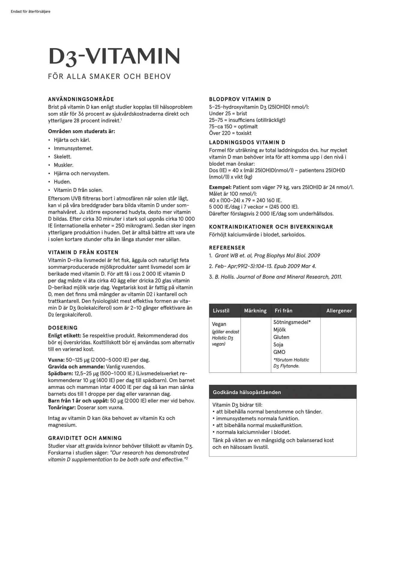 Holistiske D3-vitamindråber, 50 ml