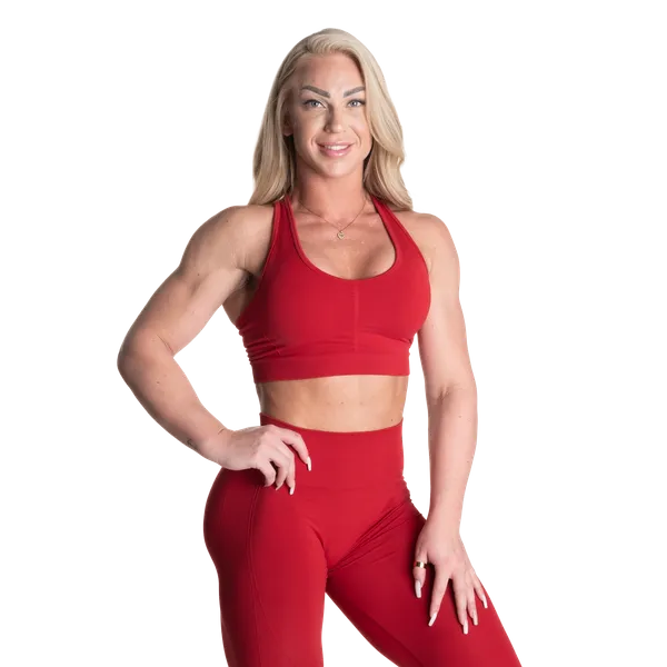 Better Bodies Scrunch sports-bh/Sports-bh, Chili Red