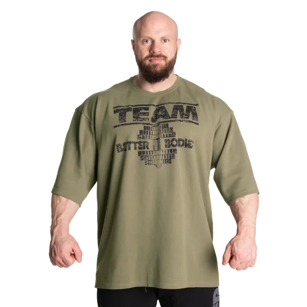 Better Bodies Team Iron Termo T-shirt, Vasket Grøn