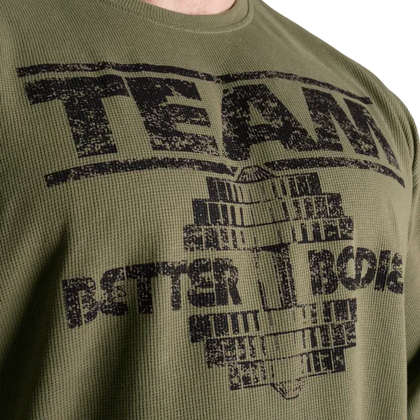 Better Bodies Team Iron Termo T-shirt, Vasket Grøn