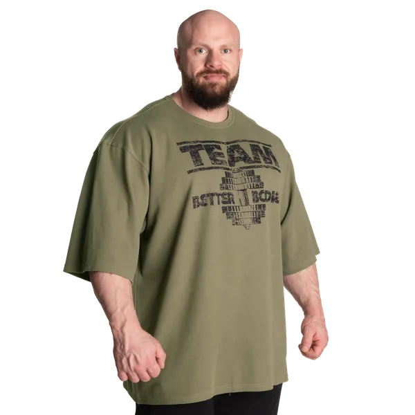 Better Bodies Team Iron Termo T-shirt, Vasket Grøn