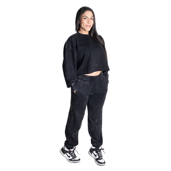 Better Bodies Syrevasket Sweatshirt/Træningstrøje, Syrevasket sort