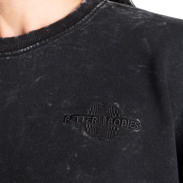 Better Bodies Syrevasket Sweatshirt/Træningstrøje, Syrevasket sort