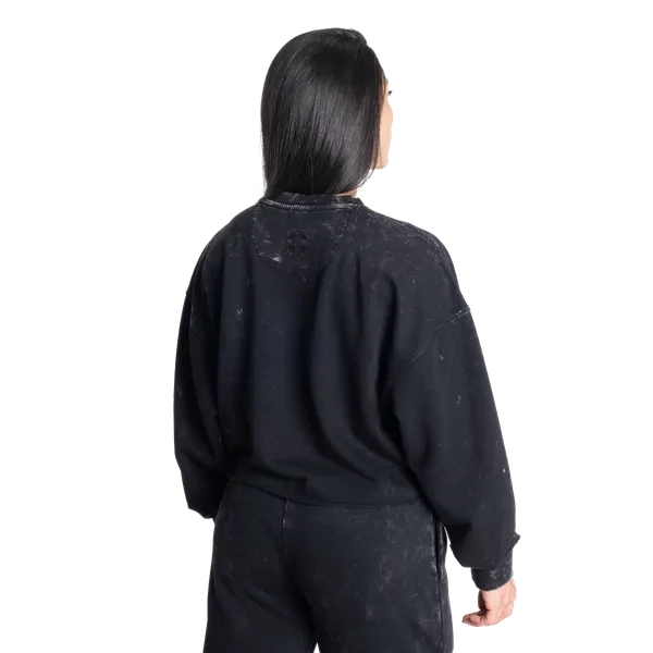 Better Bodies Syrevasket Sweatshirt/Træningstrøje, Syrevasket sort