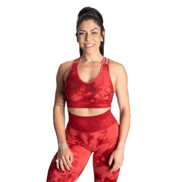 Better Bodies Entice sports-bh, Rød Tie Dye