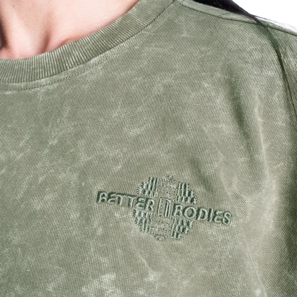 Better Bodies Syrevasket Sweatshirt/Træningstrøje, Syrevasket grøn