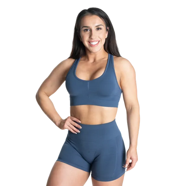 Better Bodies Scrunch Sports-bh/Sports-bh, Himmelblå