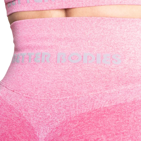 Better Bodies Curve Scrunch Leggings/Træningstights, Hotpink melange