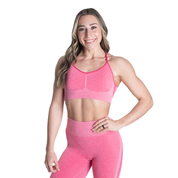 Better Bodies Curve scrunch-bh/sports-bh, pink melange