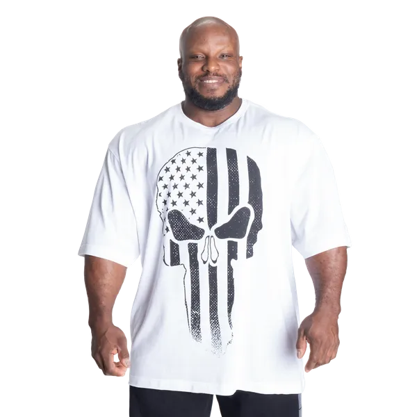 Better Bodies Skull Union Iron T-shirt, Hvid