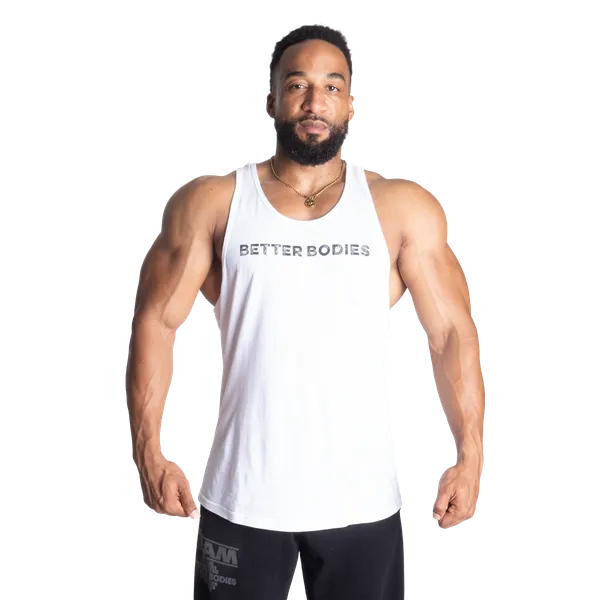 Better Bodies Logo Essential T-back Tanktop, Hvid