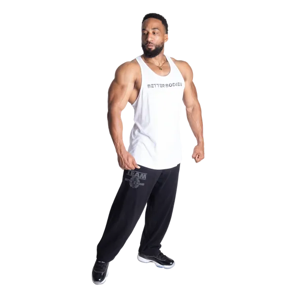 Better Bodies Logo Essential T-back Tanktop, Hvid