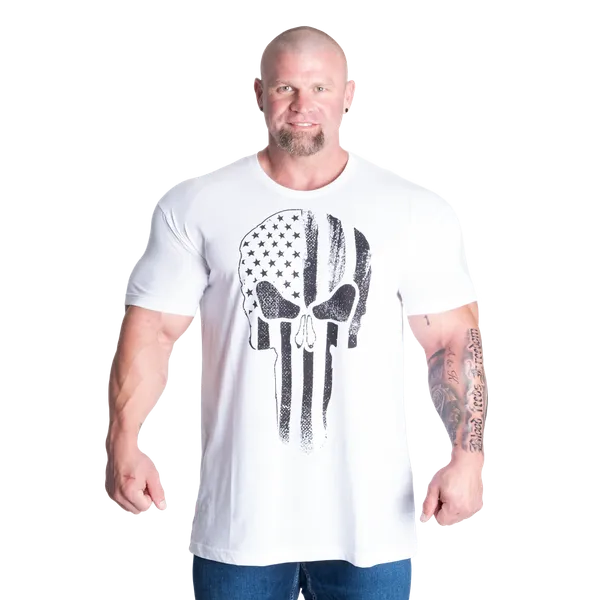 Gasp Skull standard T-shirt, Hvid