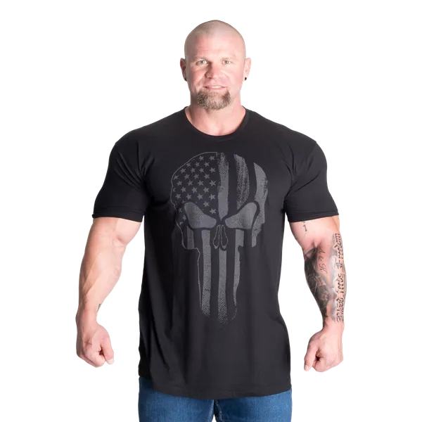 Gasp Skull standard T-shirt, Sort