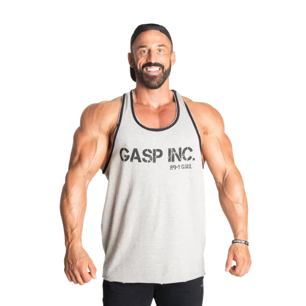 Gasp Division jersey Linne, Greymelange/Black