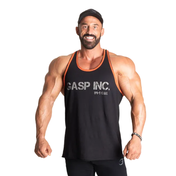 Gasp Division jersey Linne, Black/Flame