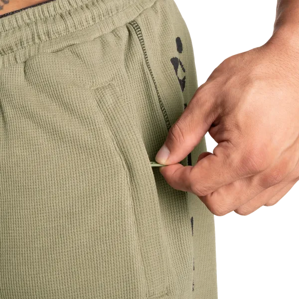 Gasp Termoshorts/træningsshorts 15 cm, vasket grøn