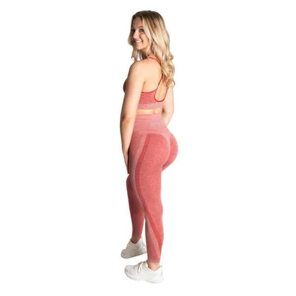 Better Bodies Curve scrunch-bh/sports-bh, Chili rød melange