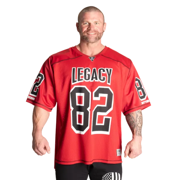 Better Bodies Legacy Football T-shirt, Chili Red