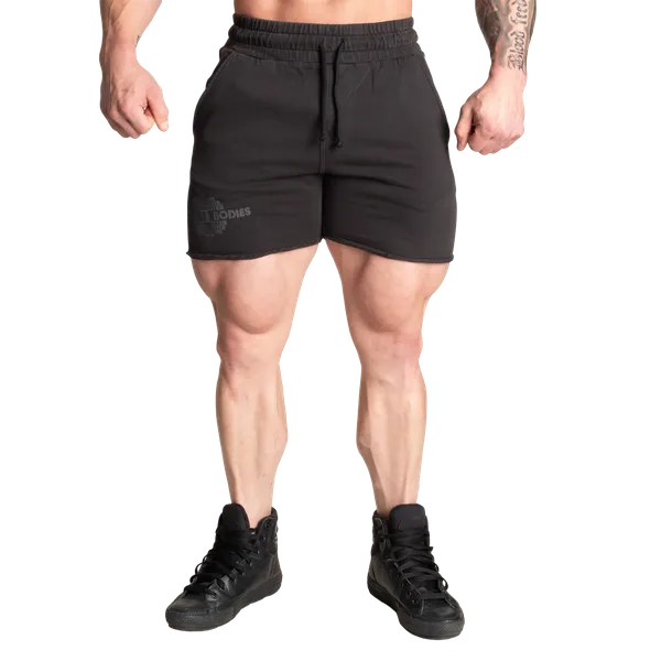 Better Bodies Old school joggingshorts/træningsshorts, syrevasket sort