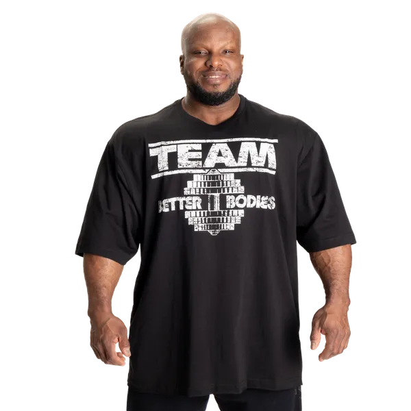 Better Bodies Team Pump Cover Iron T-shirt, Black
