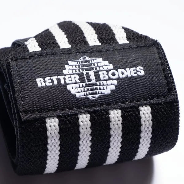 Better Bodies håndledsstøtter 18, Sort/Hvid