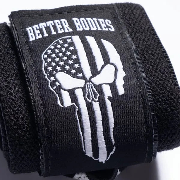 Better Bodies håndledsstøtter 18, Sort/Hvid