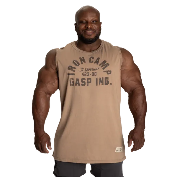 Gasp Throwback sleeveless T-shirt, Washed Desert