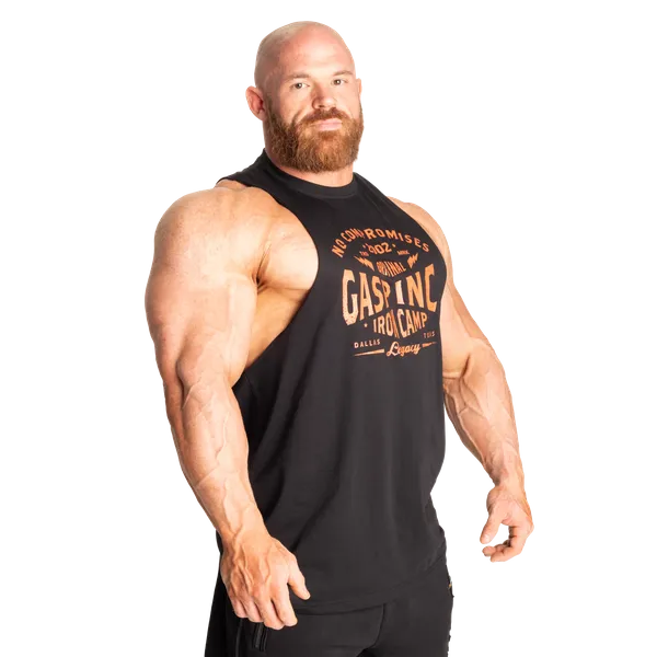 Gasp Original Cut Out Tanktop, Sort/Flamme