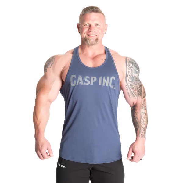 Gasp Essential T-Back Linne, Sky Blue
