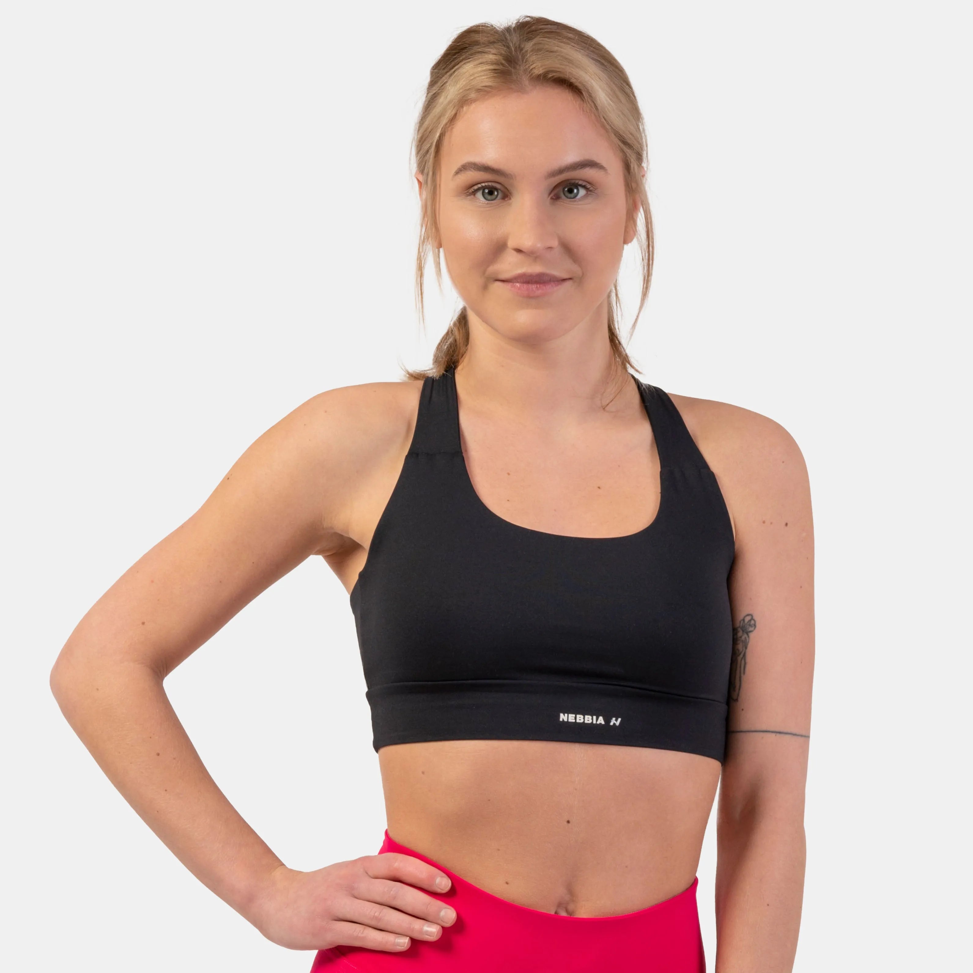 NEBBIA Active Sports-BH/Sports-BH med medium belastning, sort