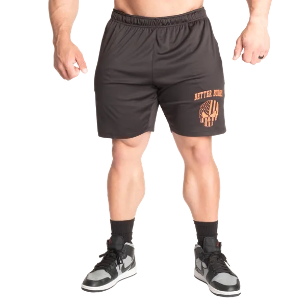 Better Bodies Skull Function Short/træningsshorts, Sort/Flamme