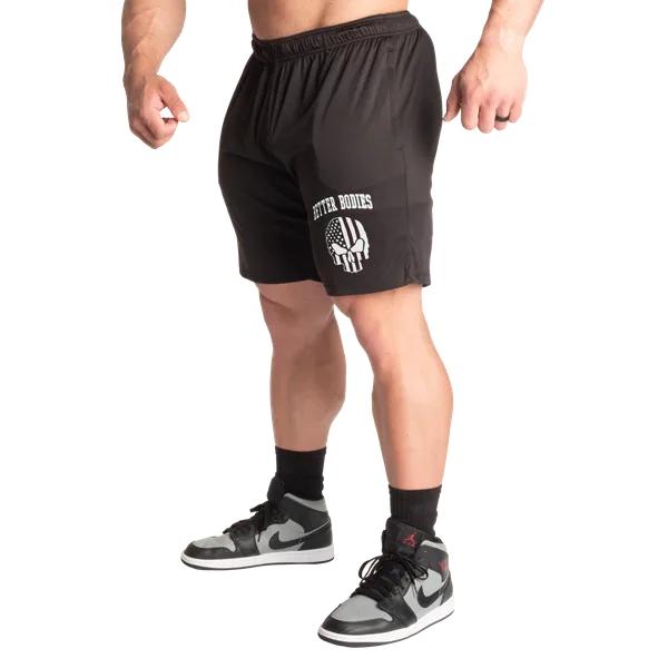 Better Bodies Skull Function Shorts/träningsshorts, Black/White