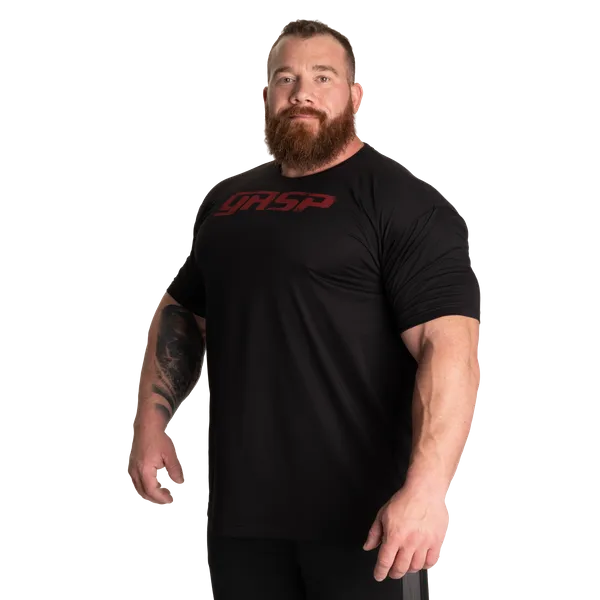 Gasp Legacy trænings-T-shirt, Sort/Rød